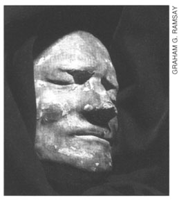 pic of Newton's death mask
