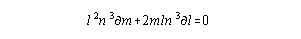 l^2 n^3 dm + 2mln^3 dl = 0