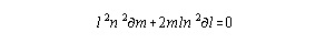 l^2 n^2 dm + 2mln^2 dl = 0